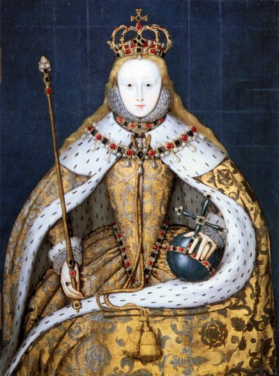 Queen Elizabeth I of England in Her Coronation Robes by Anonymous